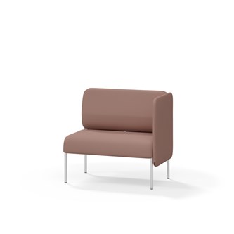Adapt 90 sohva, matala selkänoja, sivupaneeli vasemmalla, ik 45, K 88