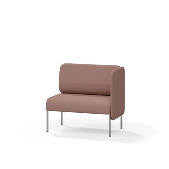 Adapt 90 sohva, matala selkänoja, sivupaneeli vasemmalla, ik 45, K 88