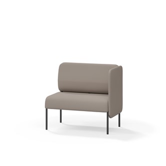 Adapt 90 sohva, matala selkänoja, sivupaneeli vasemmalla, ik 45, K 88