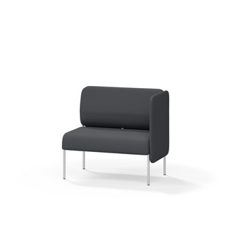 Adapt 90 sohva, matala selkänoja, sivupaneeli vasemmalla, ik 45, K 88