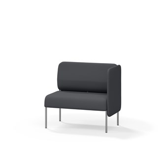 Adapt 90 sohva, matala selkänoja, sivupaneeli vasemmalla, ik 45, K 88