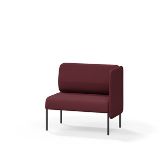 Adapt 90 sohva, matala selkänoja, sivupaneeli vasemmalla, ik 45, K 88