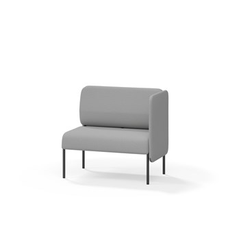 Adapt 90 sohva, matala selkänoja, sivupaneeli vasemmalla, ik 45, K 88
