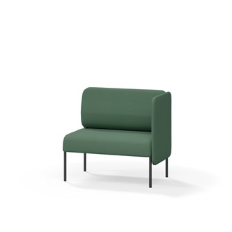 Adapt 90 sohva, matala selkänoja, sivupaneeli vasemmalla, ik 45, K 88