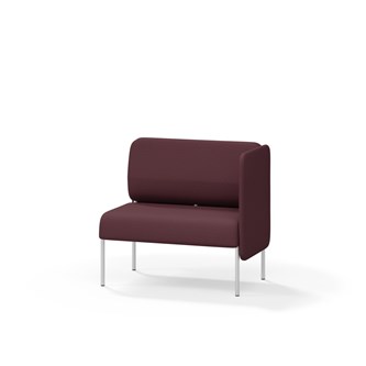 Adapt 90 sohva, matala selkänoja, sivupaneeli vasemmalla, ik 45, K 88