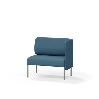 Adapt 90 sohva, matala selkänoja, sivupaneeli vasemmalla, ik 45, K 88