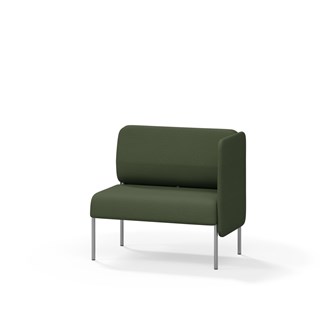 Adapt 90 sohva, matala selkänoja, sivupaneeli vasemmalla, ik 45, K 88