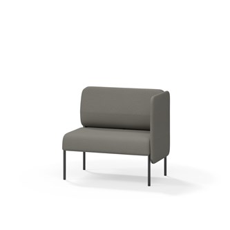 Adapt 90 sohva, matala selkänoja, sivupaneeli vasemmalla, ik 45, K 88
