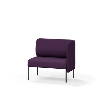 Adapt 90 sohva, matala selkänoja, sivupaneeli vasemmalla, ik 45, K 88