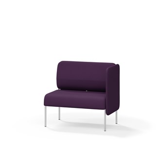 Adapt 90 sohva, matala selkänoja, sivupaneeli vasemmalla, ik 45, K 88