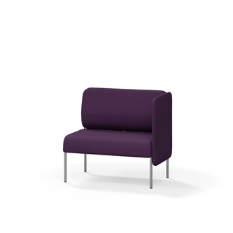 Adapt 90 sohva, matala selkänoja, sivupaneeli vasemmalla, ik 45, K 88
