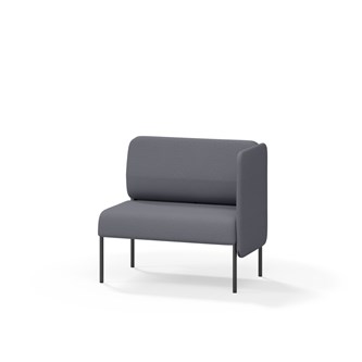 Adapt 90 sohva, matala selkänoja, sivupaneeli vasemmalla, ik 45, K 88