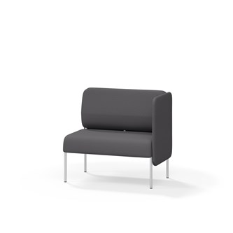 Adapt 90 sohva, matala selkänoja, sivupaneeli vasemmalla, ik 45, K 88