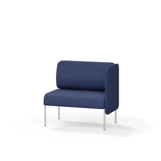 Adapt 90 sohva, matala selkänoja, sivupaneeli vasemmalla, ik 45, K 88
