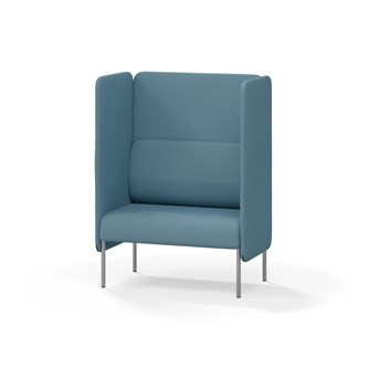 Adapt 90 sohva, korkea selkänoja, sivupaneeleilla, ik 45, K 128