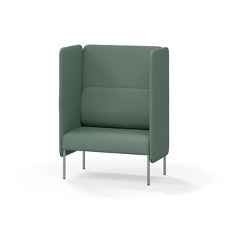 Adapt 90 sohva, korkea selkänoja, sivupaneeleilla, ik 45, K 128