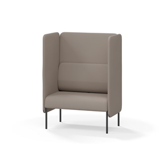 Adapt 90 sohva, korkea selkänoja, sivupaneeleilla, ik 45, K 128