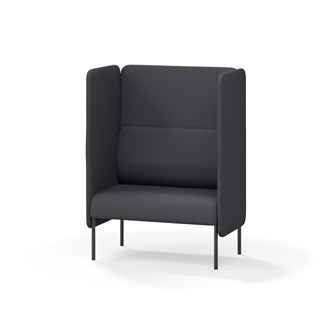 Adapt 90 sohva, korkea selkänoja, sivupaneeleilla, ik 45, K 128
