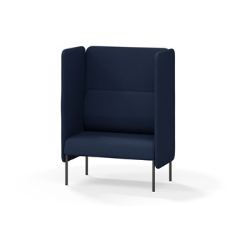 Adapt 90 sohva, korkea selkänoja, sivupaneeleilla, ik 45, K 128