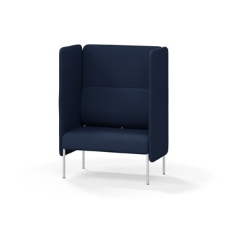 Adapt 90 sohva, korkea selkänoja, sivupaneeleilla, ik 45, K 128