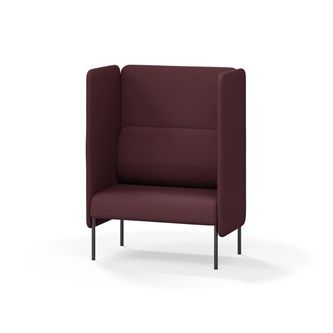 Adapt 90 sohva, korkea selkänoja, sivupaneeleilla, ik 45, K 128