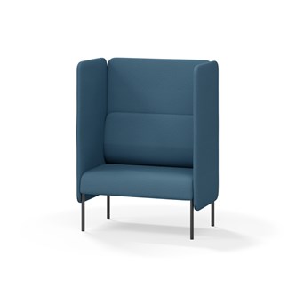 Adapt 90 sohva, korkea selkänoja, sivupaneeleilla, ik 45, K 128