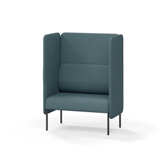 Adapt 90 sohva, korkea selkänoja, sivupaneeleilla, ik 45, K 128
