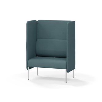 Adapt 90 sohva, korkea selkänoja, sivupaneeleilla, ik 45, K 128