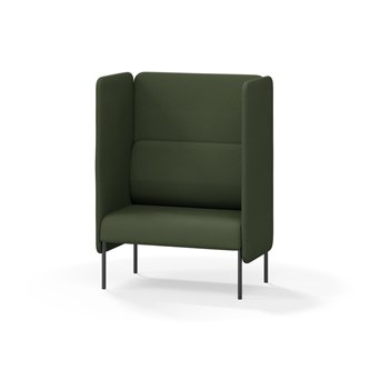 Adapt 90 sohva, korkea selkänoja, sivupaneeleilla, ik 45, K 128