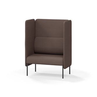 Adapt 90 sohva, korkea selkänoja, sivupaneeleilla, ik 45, K 128