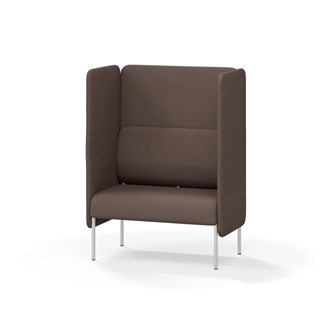 Adapt 90 sohva, korkea selkänoja, sivupaneeleilla, ik 45, K 128