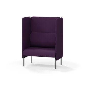 Adapt 90 sohva, korkea selkänoja, sivupaneeleilla, ik 45, K 128