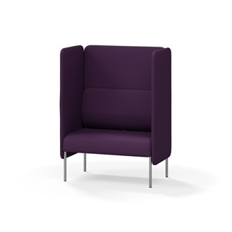 Adapt 90 sohva, korkea selkänoja, sivupaneeleilla, ik 45, K 128