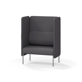 Adapt 90 sohva, korkea selkänoja, sivupaneeleilla, ik 45, K 128
