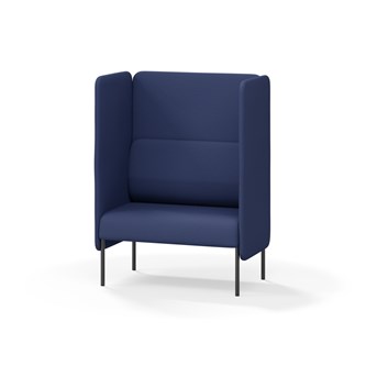 Adapt 90 sohva, korkea selkänoja, sivupaneeleilla, ik 45, K 128