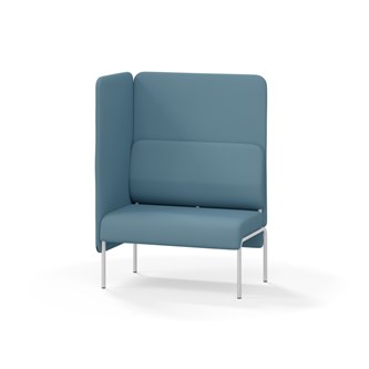 Adapt 90 sohva, korkea selkänoja, sivupaneeli oikealla, ik 45, K 128