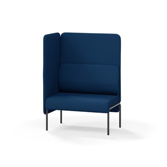 Adapt 90 sohva, korkea selkänoja, sivupaneeli oikealla, ik 45, K 128