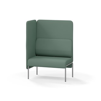 Adapt 90 sohva, korkea selkänoja, sivupaneeli oikealla, ik 45, K 128