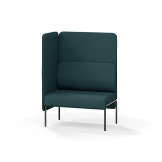 Adapt 90 sohva, korkea selkänoja, sivupaneeli oikealla, ik 45, K 128