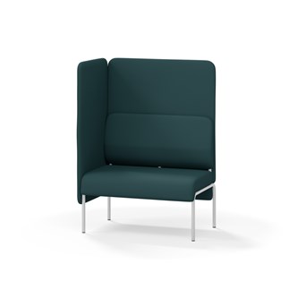 Adapt 90 sohva, korkea selkänoja, sivupaneeli oikealla, ik 45, K 128
