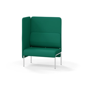 Adapt 90 sohva, korkea selkänoja, sivupaneeli oikealla, ik 45, K 128
