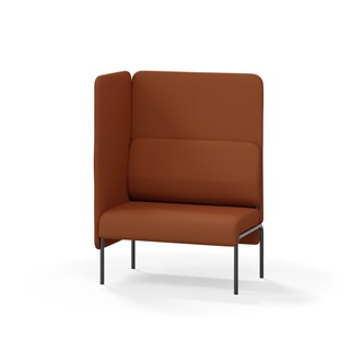 Adapt 90 sohva, korkea selkänoja, sivupaneeli oikealla, ik 45, K 128
