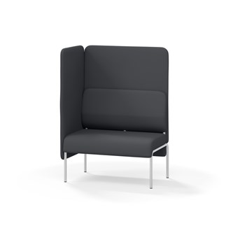 Adapt 90 sohva, korkea selkänoja, sivupaneeli oikealla, ik 45, K 128