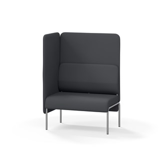 Adapt 90 sohva, korkea selkänoja, sivupaneeli oikealla, ik 45, K 128