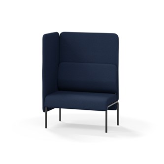 Adapt 90 sohva, korkea selkänoja, sivupaneeli oikealla, ik 45, K 128
