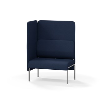 Adapt 90 sohva, korkea selkänoja, sivupaneeli oikealla, ik 45, K 128