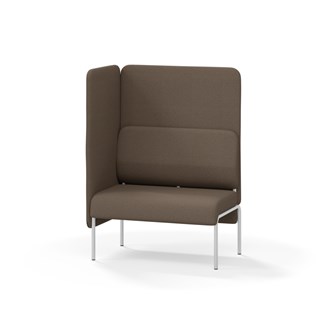 Adapt 90 sohva, korkea selkänoja, sivupaneeli oikealla, ik 45, K 128