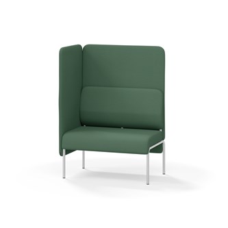 Adapt 90 sohva, korkea selkänoja, sivupaneeli oikealla, ik 45, K 128