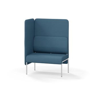 Adapt 90 sohva, korkea selkänoja, sivupaneeli oikealla, ik 45, K 128
