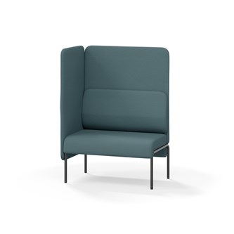 Adapt 90 sohva, korkea selkänoja, sivupaneeli oikealla, ik 45, K 128